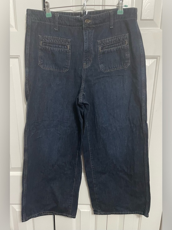 Old Navy Denim - Old Navy Dark Blue Wide-Leg Jeans